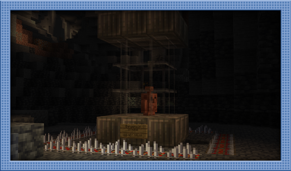 A dangerous criminal trapped in a Float Glass prison